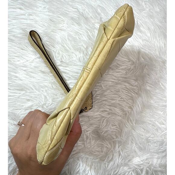 COACH Madison Croc Embossed Wristlet - Picture 3 of 7